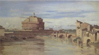 Jean Baptiste Camille  Corot The Castel Sant'Angelo and the Tiber (mk05)